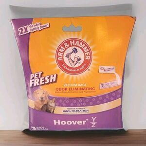 Arm& Hammer Odor Eliminating Allergen Filtration Vacuum Bags Hoover Y/Z  3 Bag